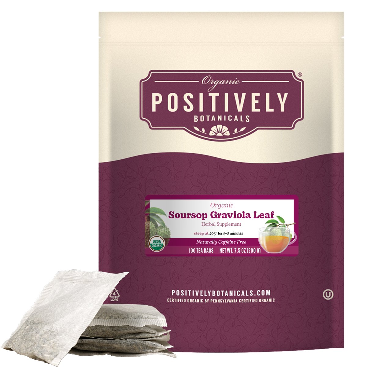 Organic Soursop - Botanical Tea Bags