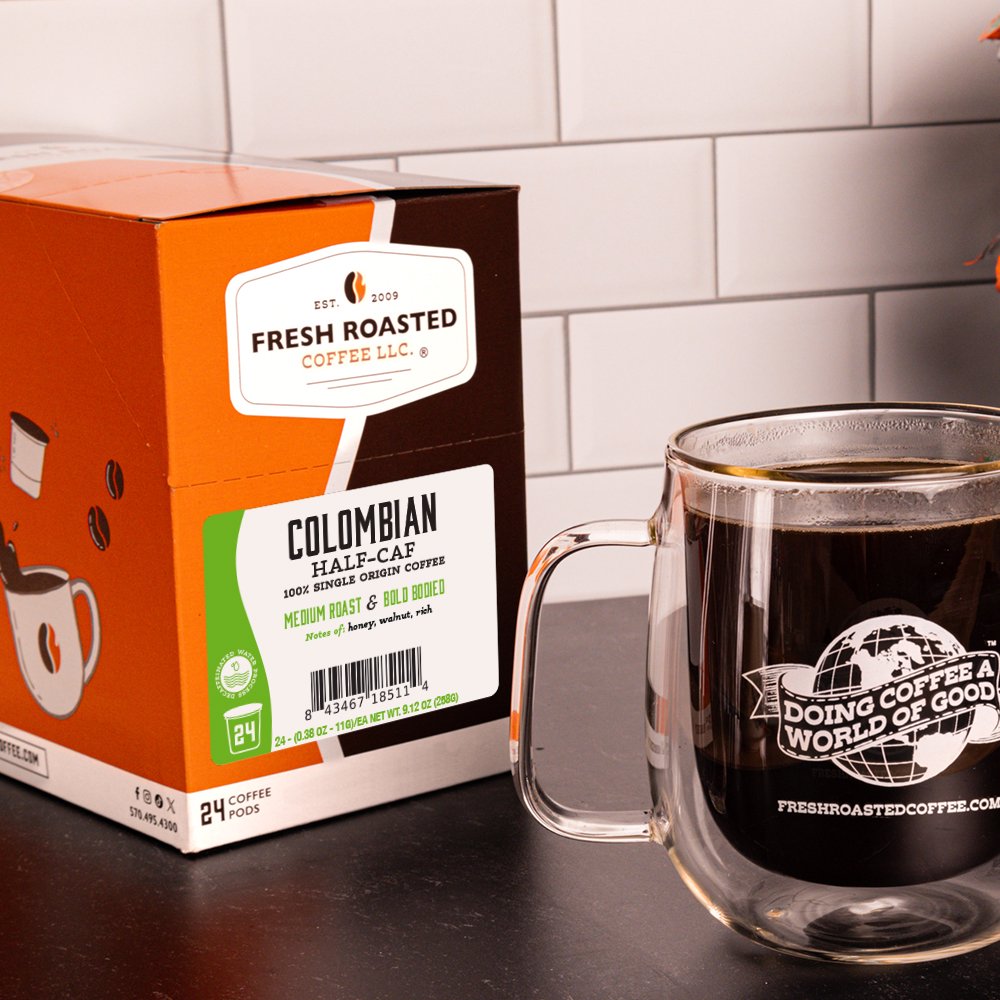 Colombian Water-Processed Half Caf - Classic Coffee Pods