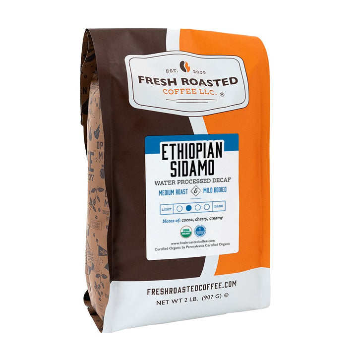 Organic Ethiopian Sidamo Swiss Water Decaf - Roasted Coffee