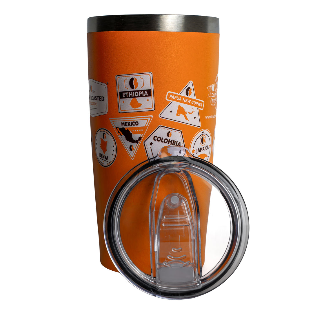 Fresh Roasted Coffee Travel Mug - Orange