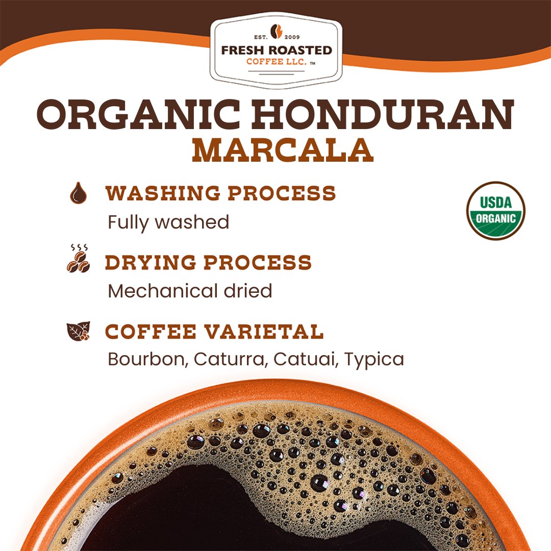 Organic Honduran Marcala - Roasted Coffee