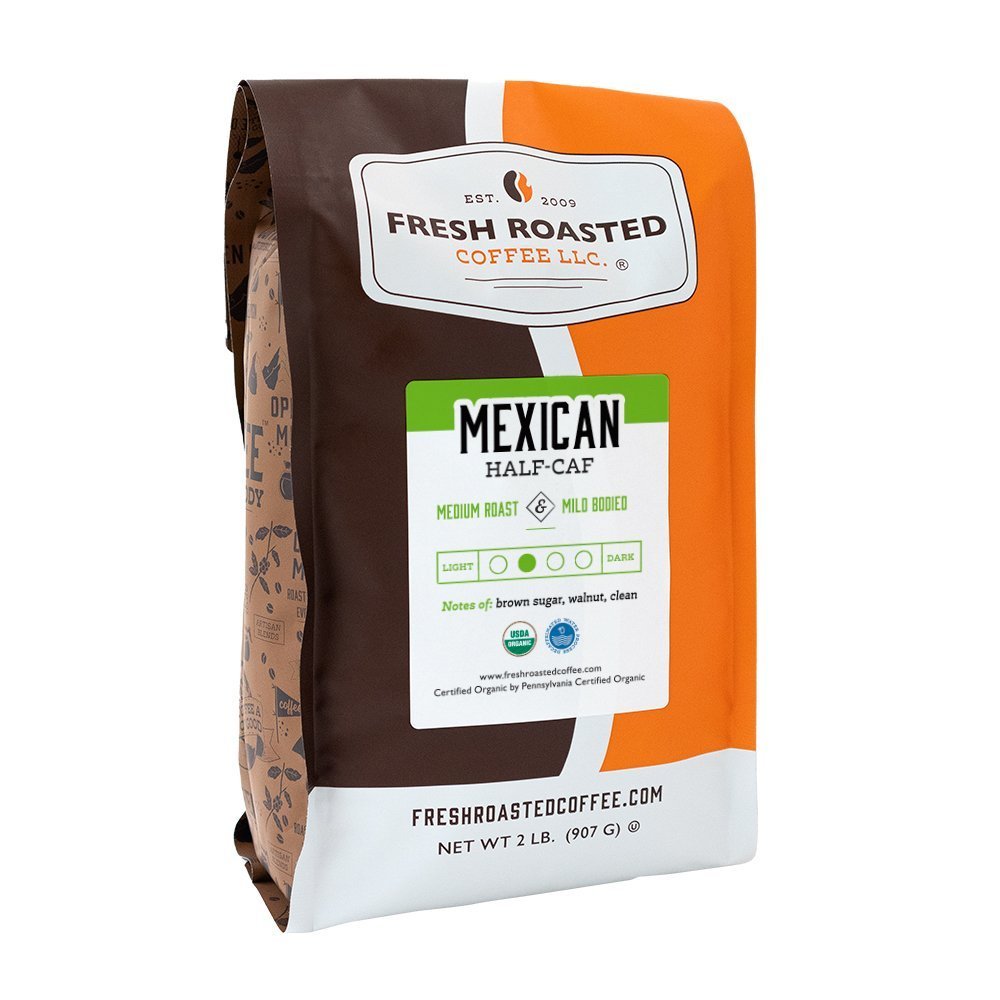 Organic Mexican Swiss Water Half Caf - Roasted Coffee