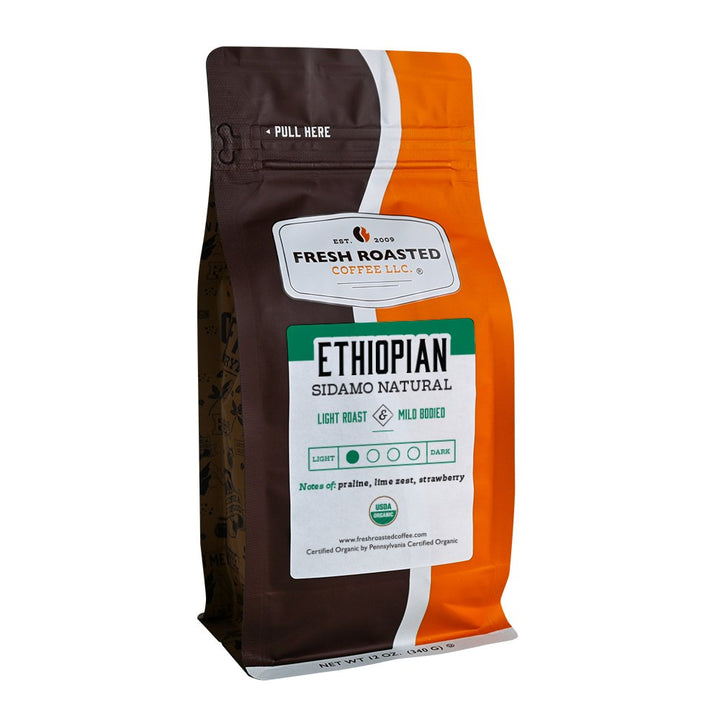 Organic Ethiopian Sidamo Natural - Roasted Coffee