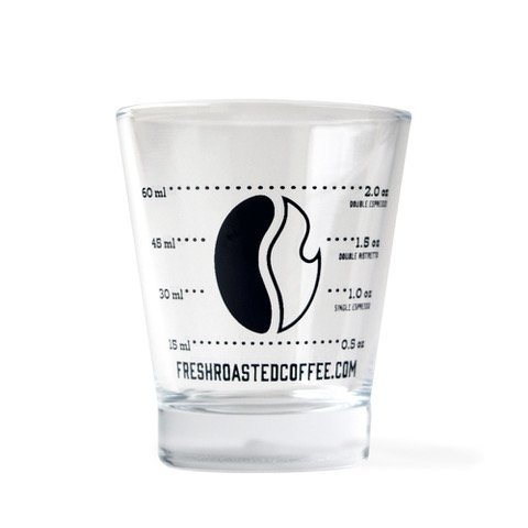 Fresh Roasted Coffee Espresso Glass