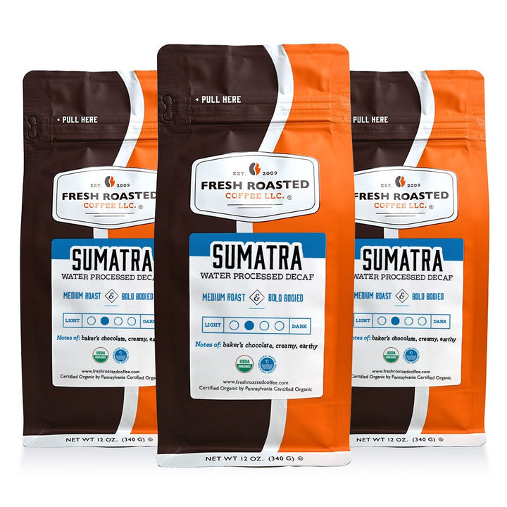 Organic Sumatra Water-Processed Decaf - Roasted Coffee