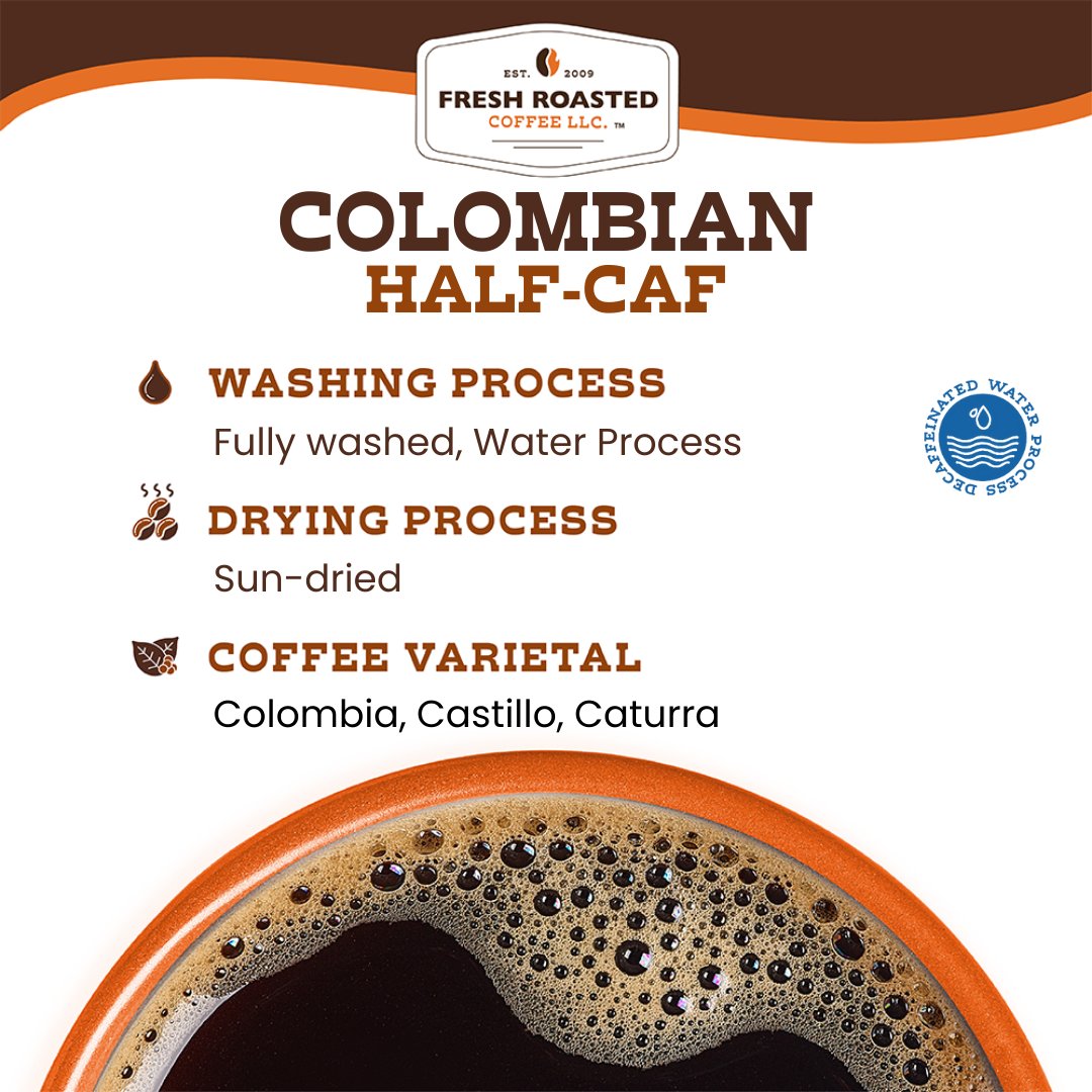 Colombian Water-Processed Half Caf - Classic Coffee Pods