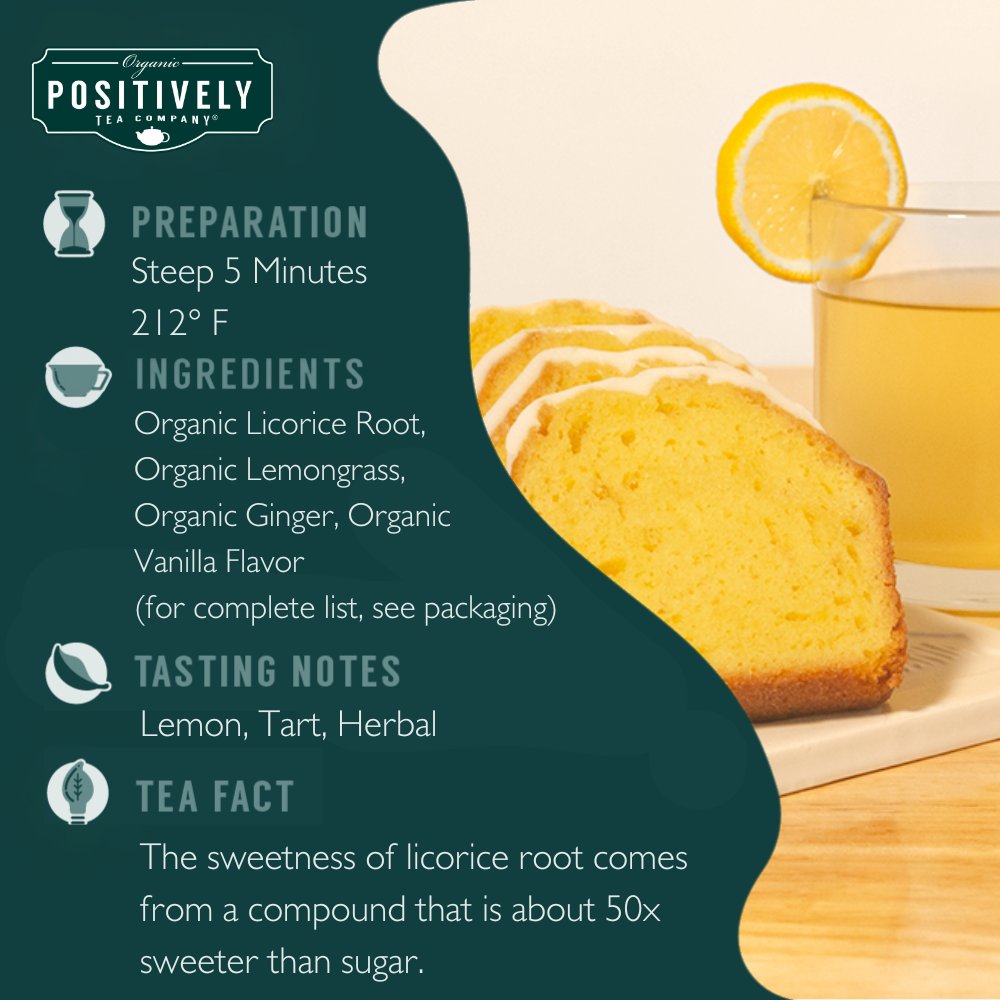 Organic Lemon Pound Cake Herbal - Loose Leaf Tisane