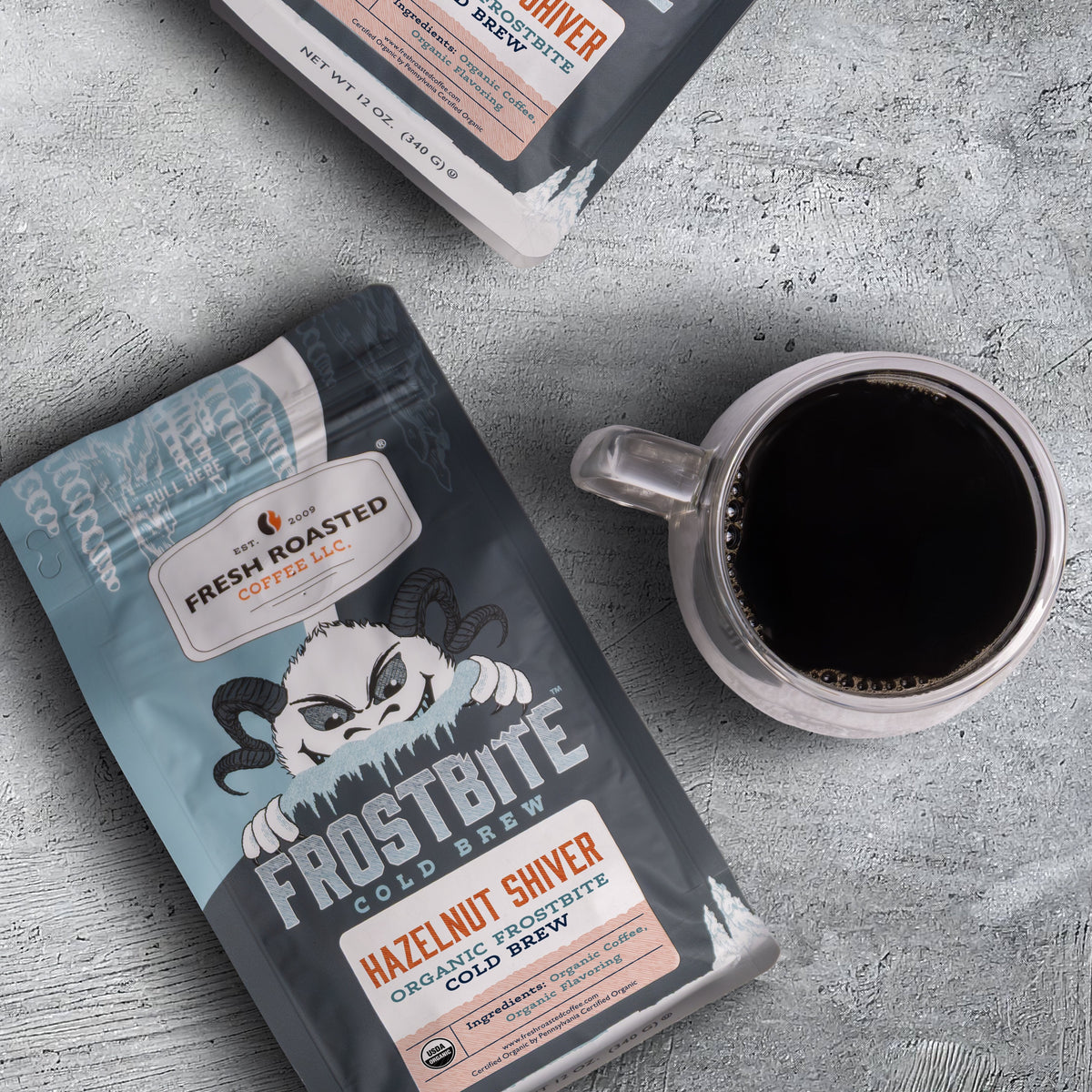 Organic Frostbite Flavored Cold Brew - Hazelnut Shiver
