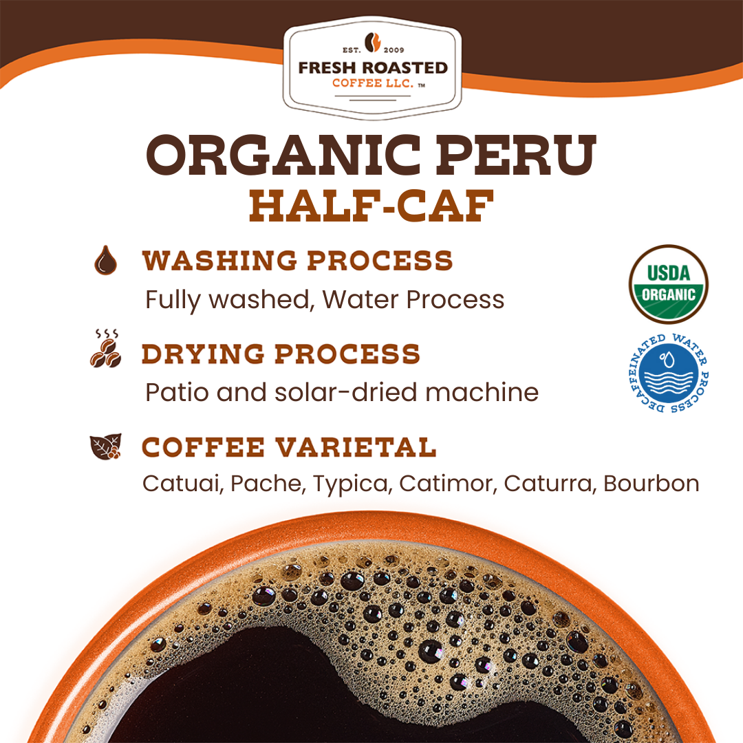 Organic Peru Water-Processed Half Caf - envipods